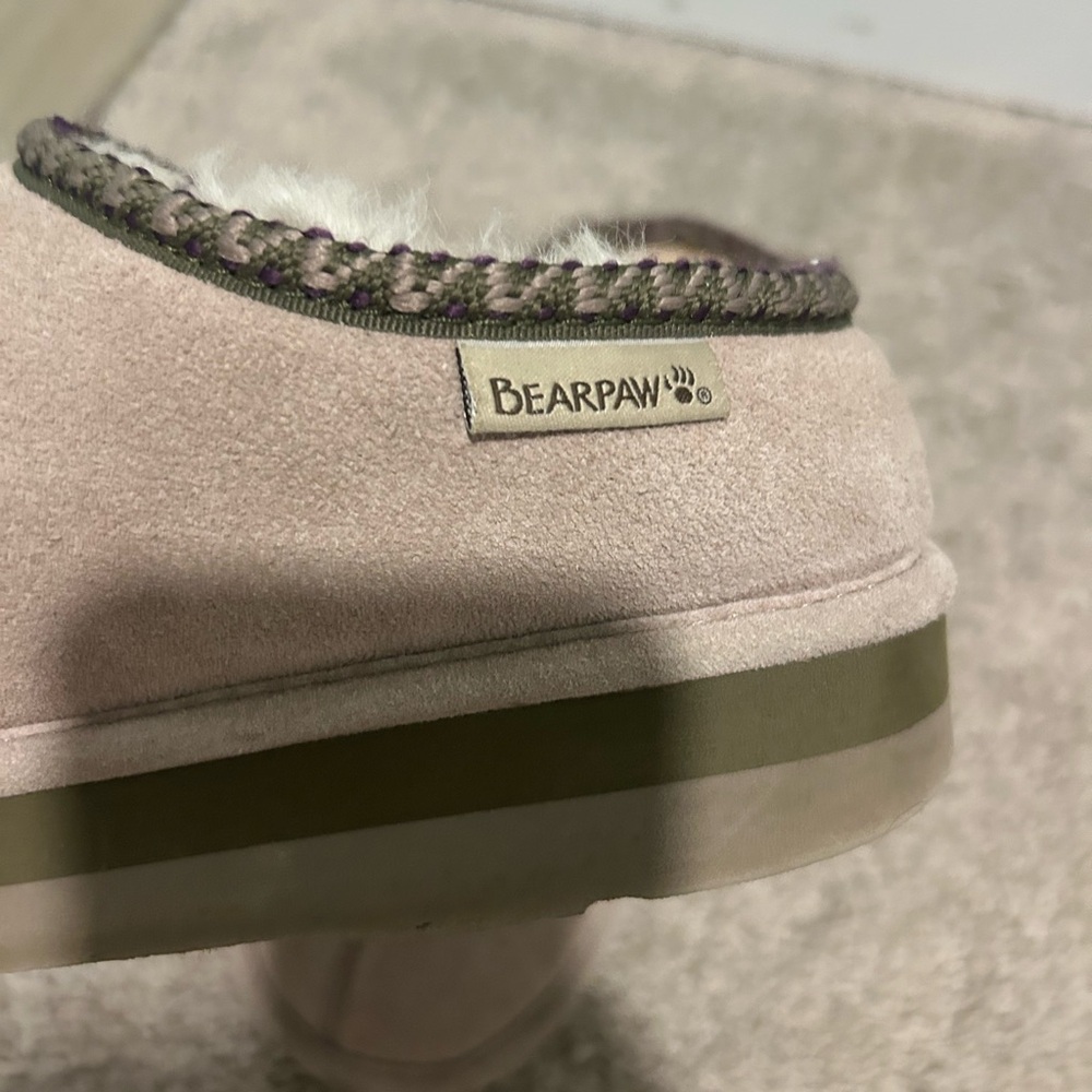 Bear Paw Suede Slippers - Picture 2 of 3